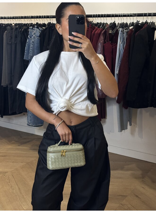 KNOT TOP WIT - dikkere stof