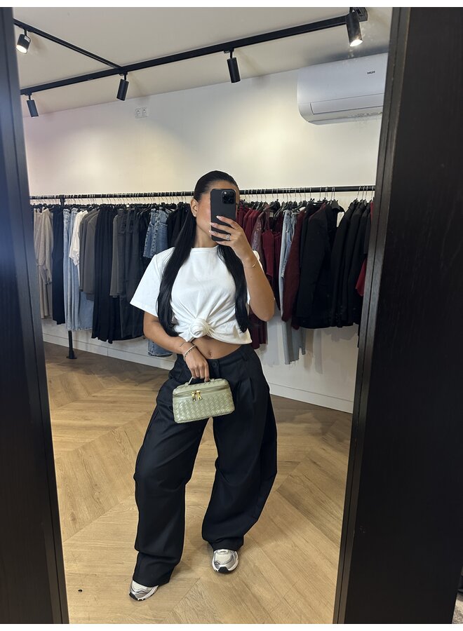 KNOT TOP WIT - dikkere stof