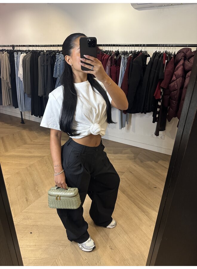 KNOT TOP WIT - dikkere stof