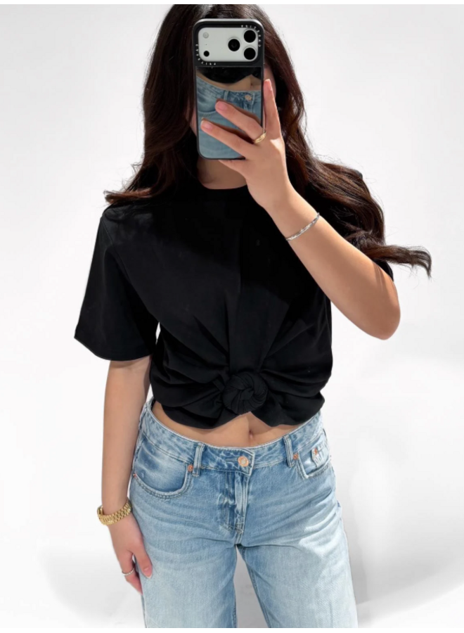 KNOT TOP ZWART