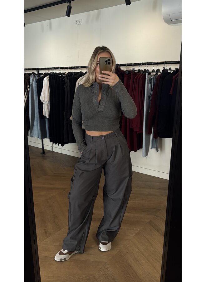 CARGO BALLOON PANTALON DONKERGRIJS