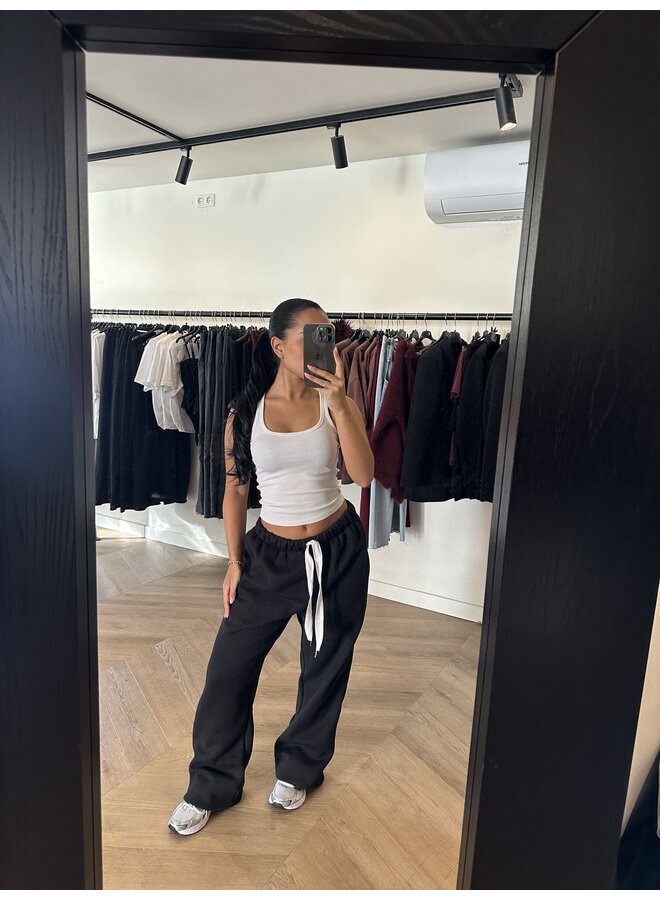 BASIC LONG JOGGER  ZWART