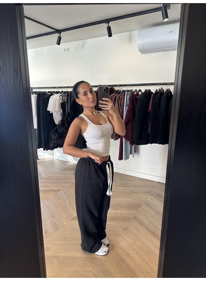 BASIC LONG JOGGER  ZWART