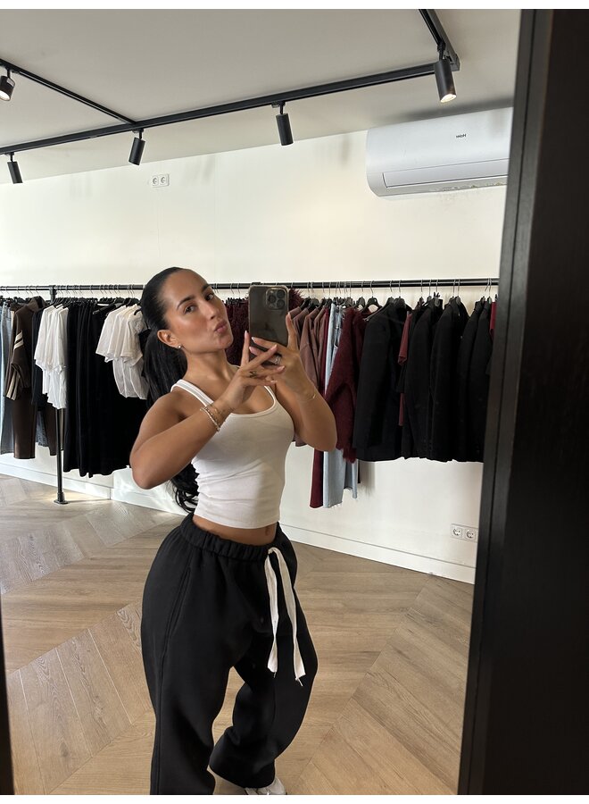 BASIC LONG JOGGER  ZWART