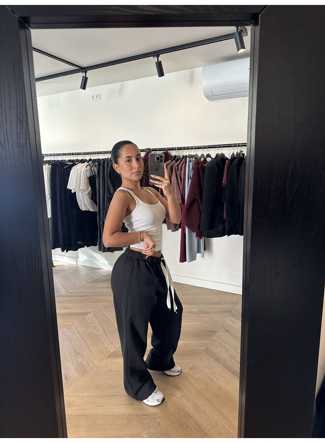 BASIC LONG JOGGER  ZWART