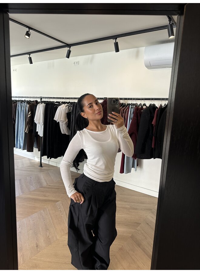 2 WAYS TOP SEE TROUGH WHITE