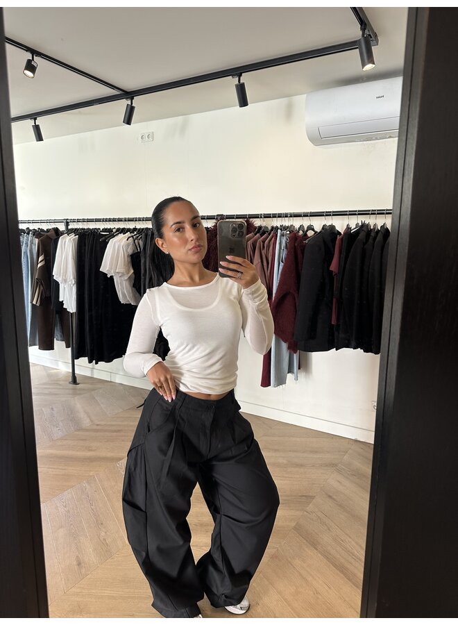 2 WAYS TOP SEE TROUGH WHITE