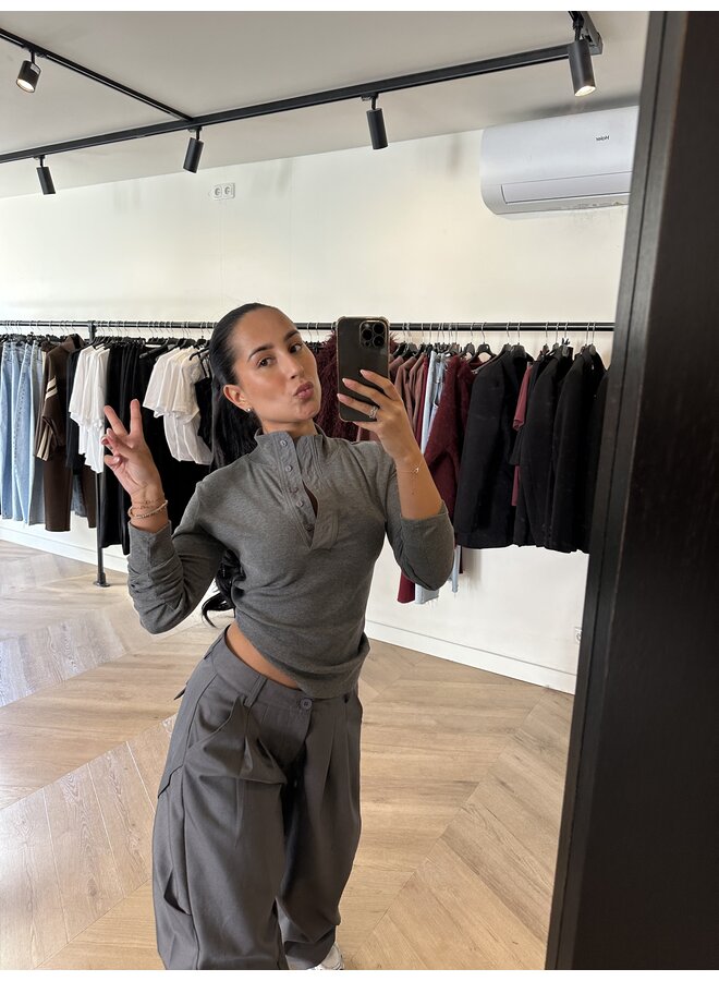 CARGO BALLOON PANTALON DONKERGRIJS