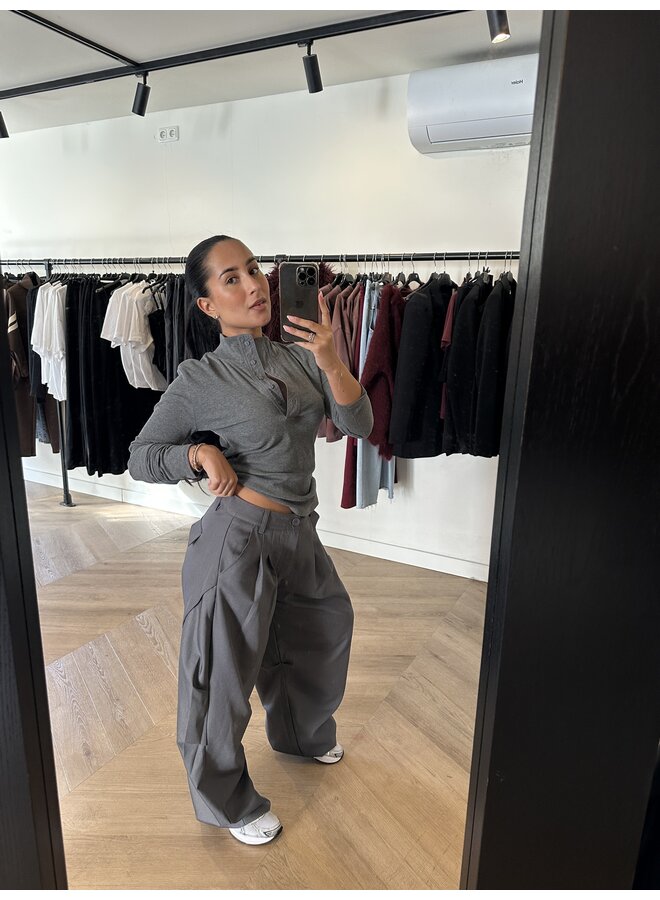 CARGO BALLOON PANTALON DONKERGRIJS