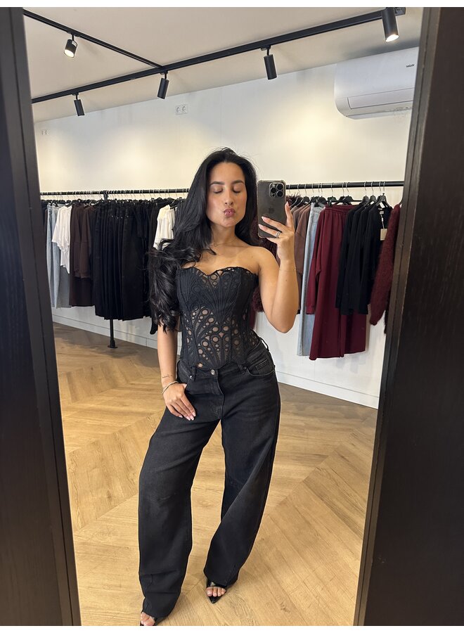 BALLOON JEANS ''KYRA'' DARK GREY