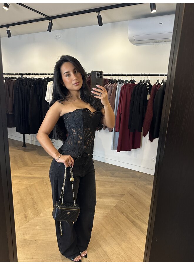 CORSET LACE BLACK