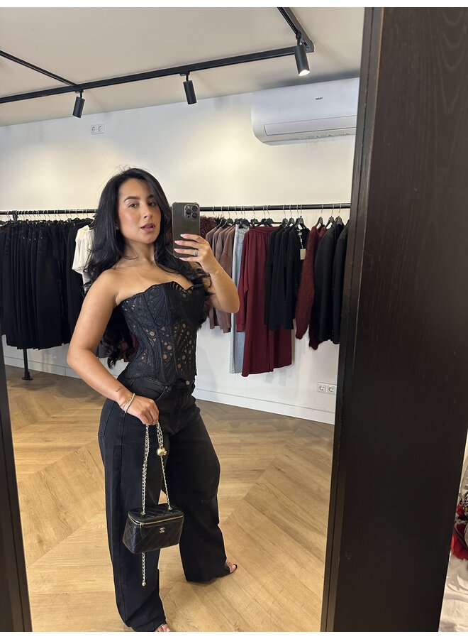 CORSET LACE BLACK
