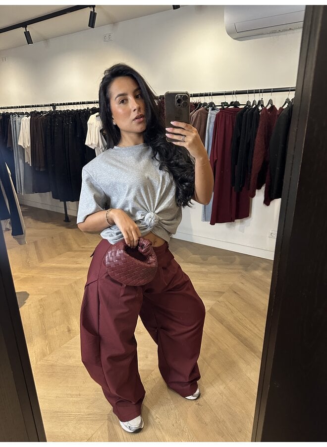 CARGO BALLOON PANTALON BORDEAUX