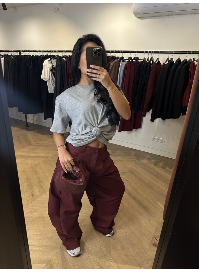 CARGO BALLOON PANTALON BORDEAUX