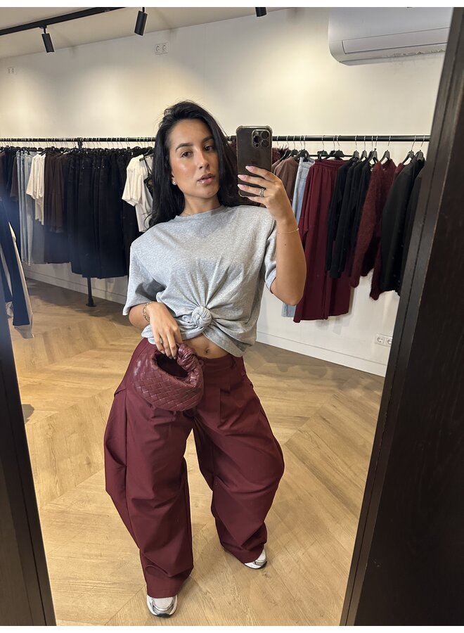 CARGO BALLOON PANTALON BORDEAUX
