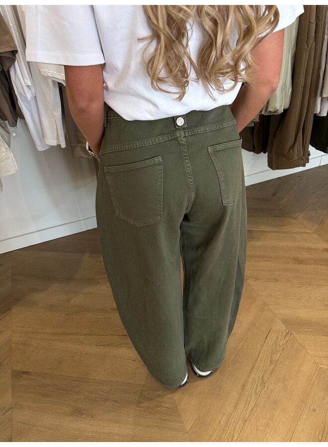 ARMY GREEN BALLOON PANTS