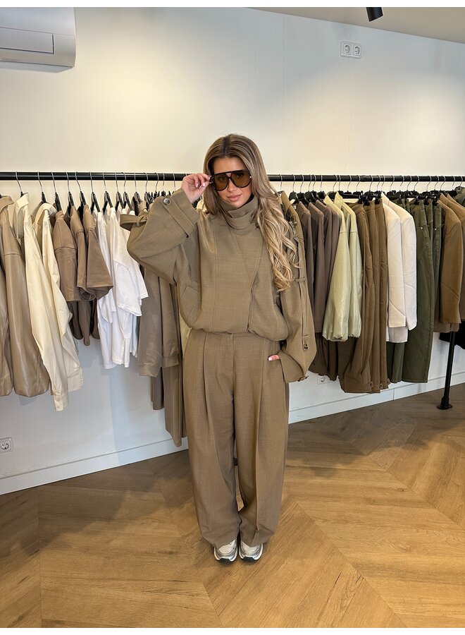 ''MOLLY'' DETAIL JACKET CAMEL (deel van set)