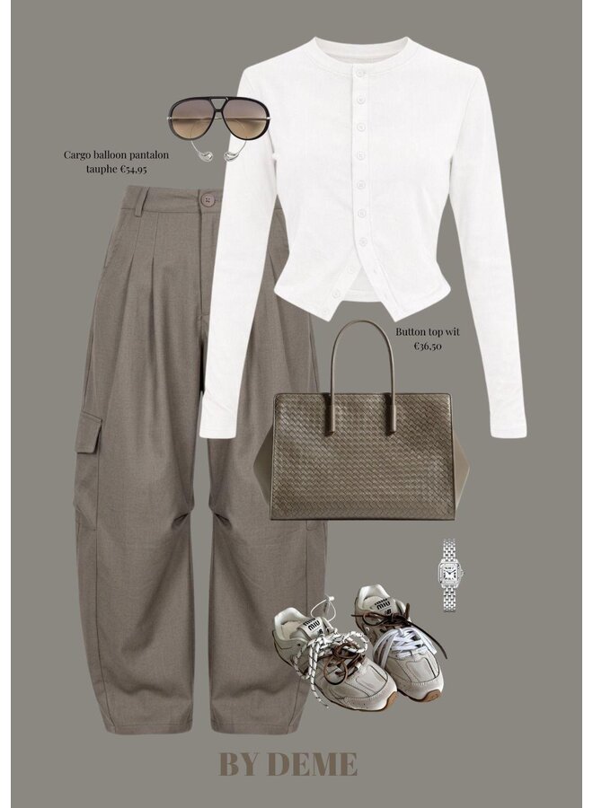 CARGO BALLOON PANTALON TAUPHE