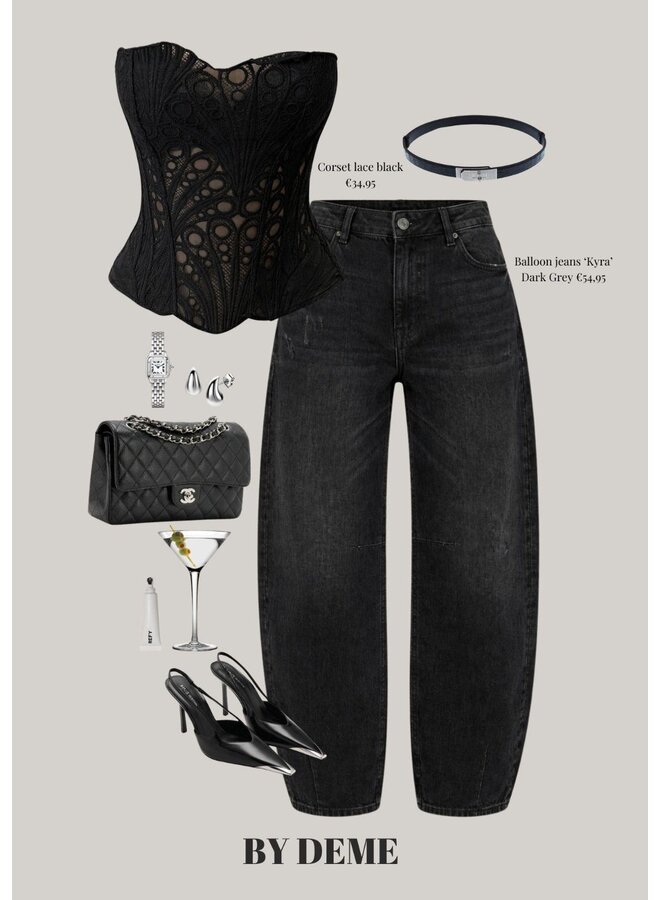 BALLOON JEANS ''KYRA'' DARK GREY