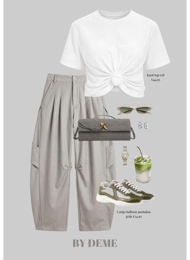 CARGO BALLOON PANTALON GRIJS