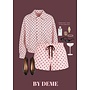 POLKADOT SHORT + JACKET TWO PIECE PINK