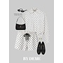 POLKADOT SHORT + JACKET TWO PIECE WHITE