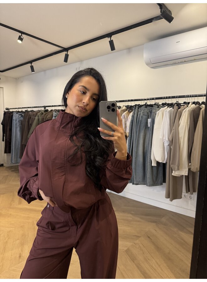 TECHNICAL JACKET BORDEAUX (deel van set)