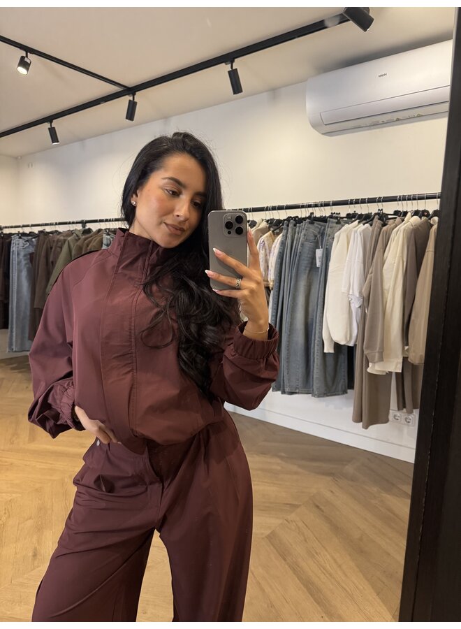 TECHNICAL JACKET BORDEAUX (deel van set)