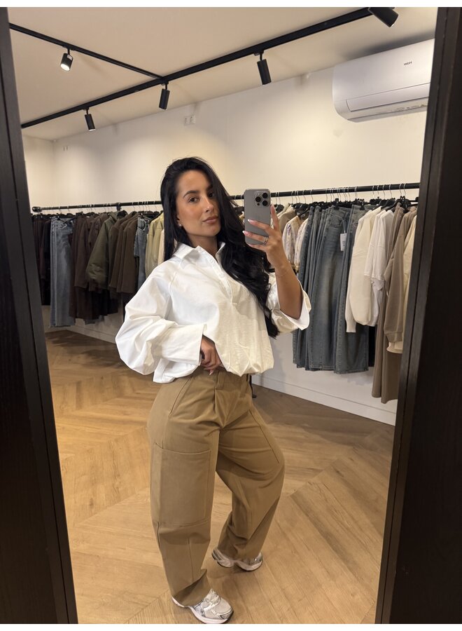 CROP POFFY BLOUSE WIT