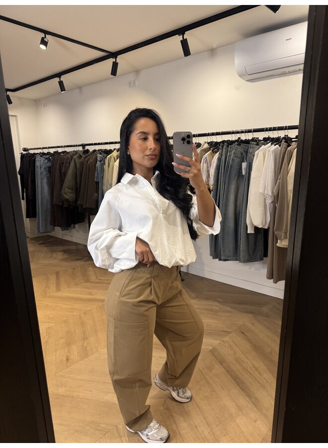 CROP POFFY BLOUSE WIT