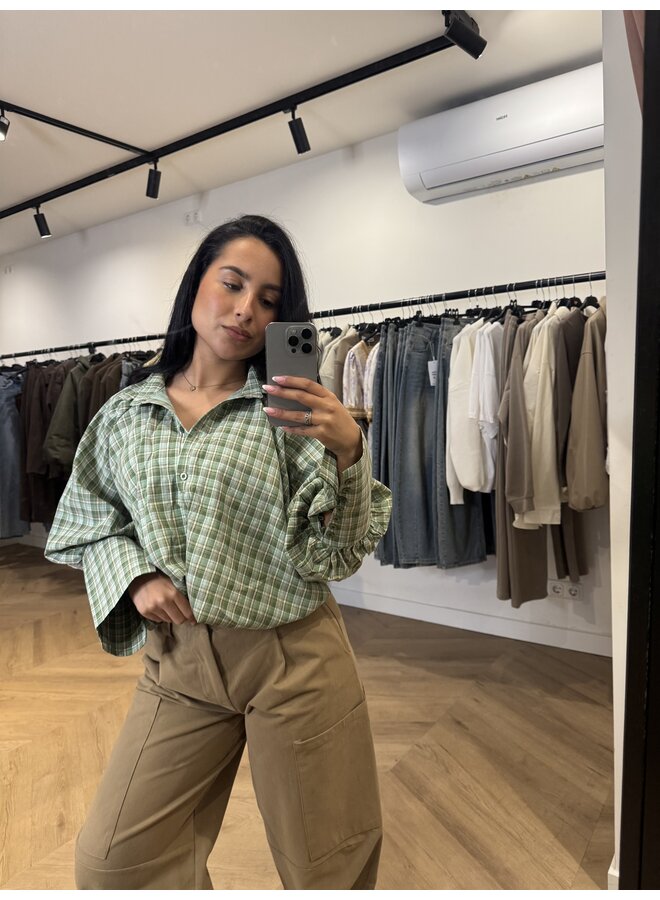 CROP BLOUSE RUIT GREEN