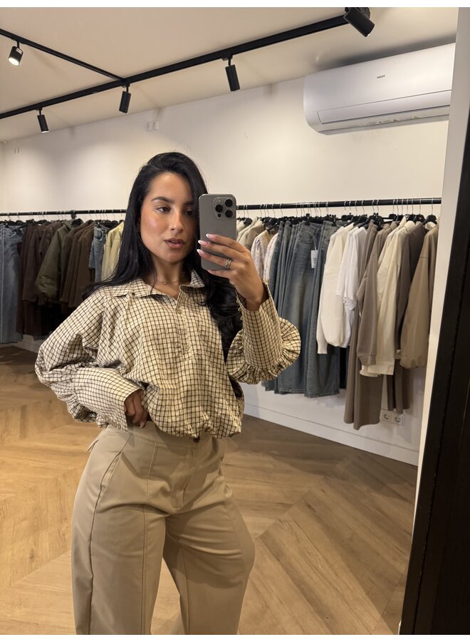 CROP BLOUSE RUIT CHOCO