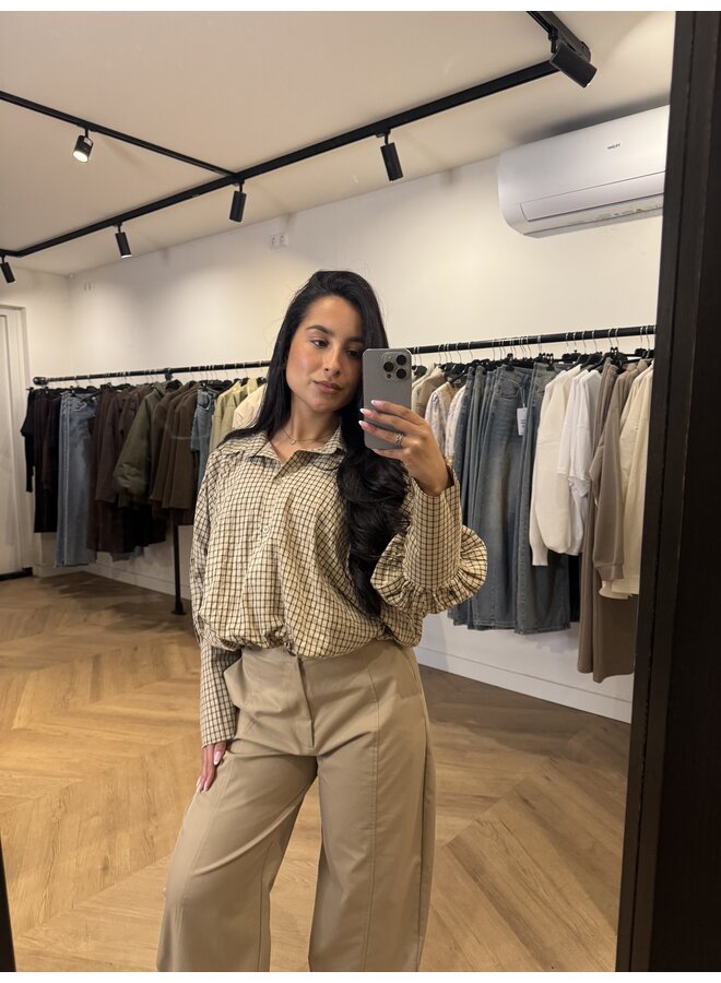 CROP BLOUSE RUIT CHOCO