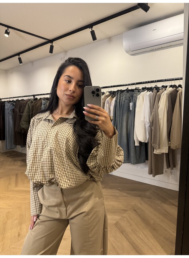 CROP BLOUSE RUIT CHOCO