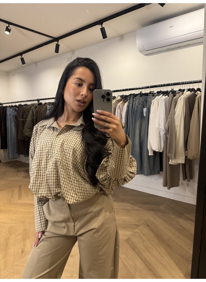 CROP BLOUSE RUIT CHOCO