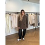 OVERSIZED SHOULDERPAD BLAZER  CHOCO