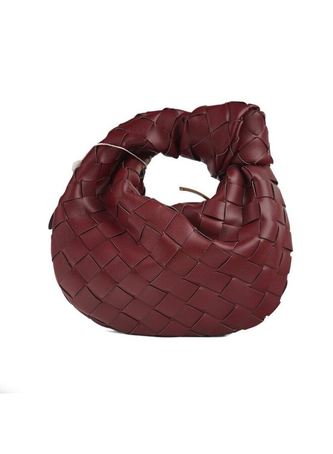 MINI ROUND BAG BORDEAUX