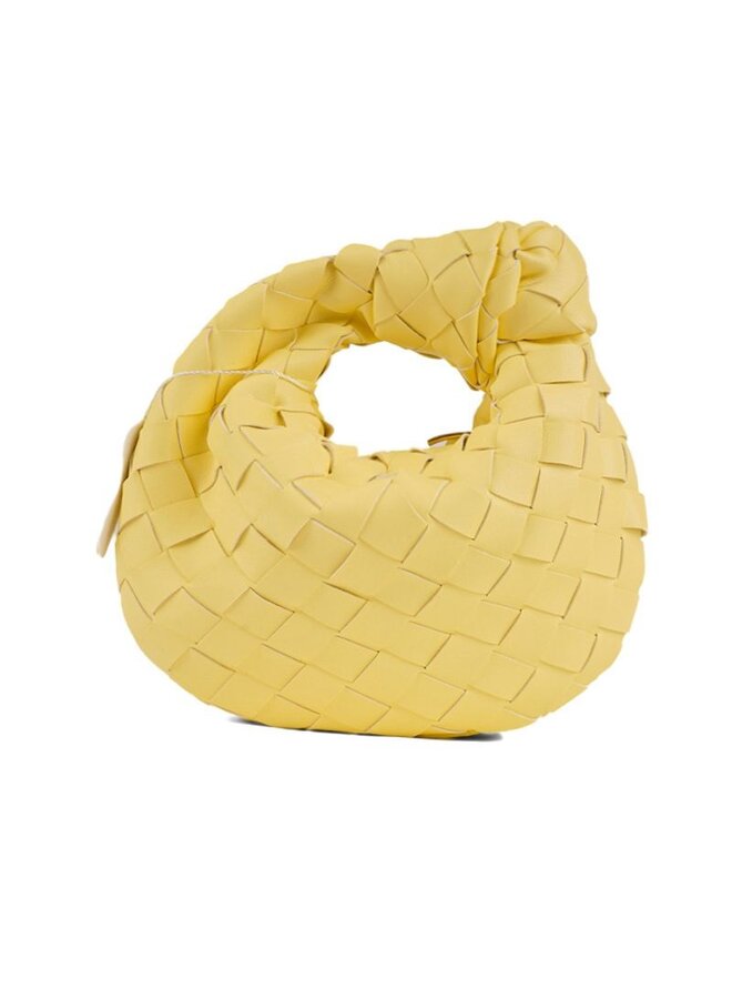 MINI ROUND BAG PASTEL GEEL