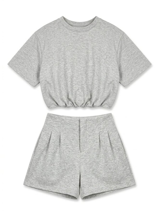SHORT ''LIV'' JOGGING TWO PIECE GRIJS