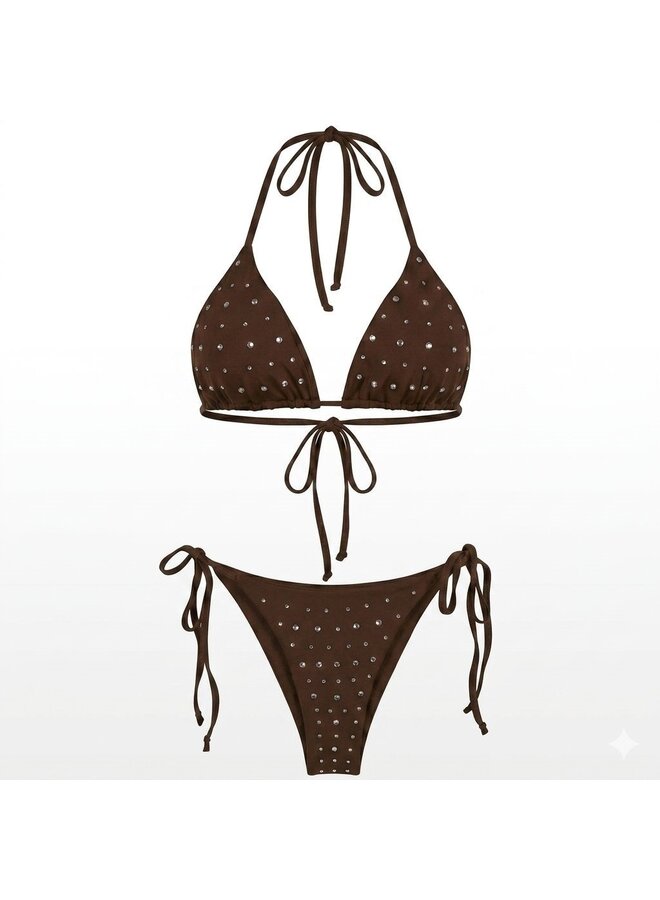 STUD BIKINI CHOCO