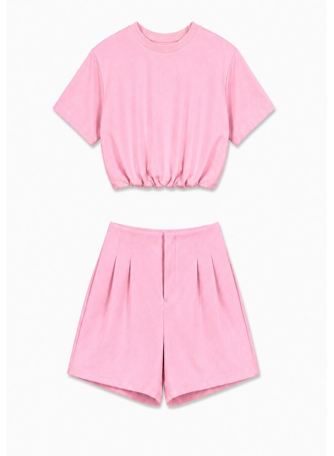 SHORT ''LIV'' JOGGING TWO PIECE ROZE