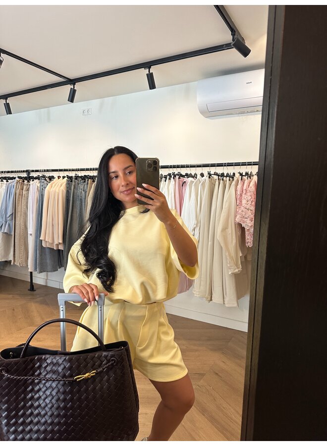 SHORT ''LIV'' JOGGING TWO PIECE BEIGE