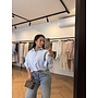 CROP POFFY BLOUSE BABYBLAUW