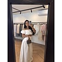 OFF SHOULDER MAXI SKIRT SET WHITE