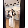OFF SHOULDER MAXI SKIRT SET WHITE PRE-ORDER 2 DAGEN - ZONDAG 21 JUNI BINNEN