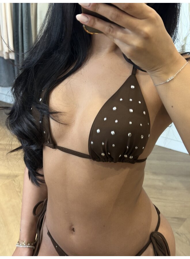 STUD BIKINI CHOCO
