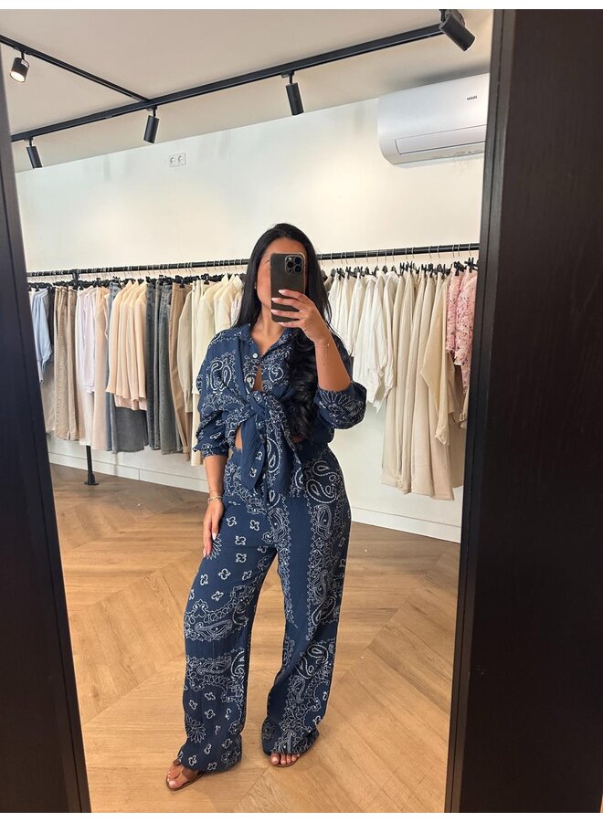 PARSLEY COTTON SET NAVY