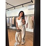 BAGGY TWO MATERIAL JEANS