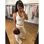 FOLD OVER STRETCH JEANS WHITE