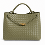 XL ADRIANA BAG LEATHER  MATCHA